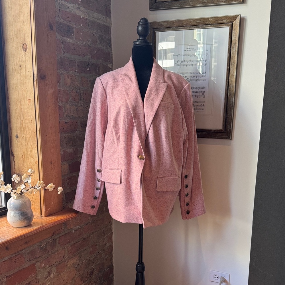 Veronica Beard Pink Wool Blazer